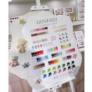 Set sơn gel 129 màu GOVANDI chính hãng. Sơn cao cấp. Tặng 2 bảng màu và kệ trưng bảng.