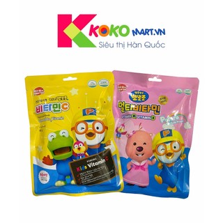 Kẹo ngậm vitamin c, multi-vitamin c&d pororo vị đào 60g