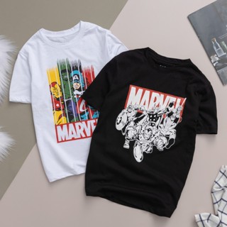 Áo thun cổ tròn cho bé Trai, bé Gái Size 20kg - 50kg chất liệu cotton mềm mịn thoáng mát in hình hoạ tiết có 9 màu ATMV3