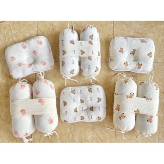 bộ gối chẹn xô muslin cho bé