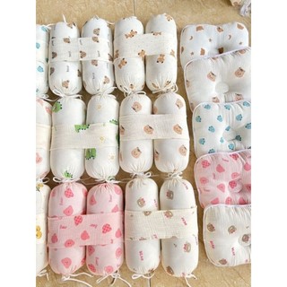 bộ gối chẹn xô muslin cho bé
