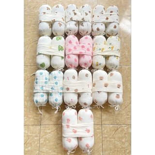 bộ gối chẹn xô muslin cho bé