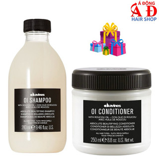 Bộ Dầu gội xả hoàn mỹ Davines OI siêu bóng mượt (ITALY)