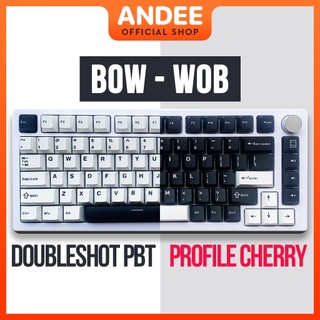 Keycap nút bàn phím BOW WOB PBT Doubleshot 134 nút profile Cherry dành cho bàn phím cơ