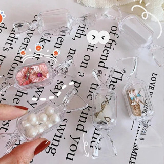 ✨️✨️Hộp nhựa trong suốt hình viên kẹo dùng bảo quản trang sức