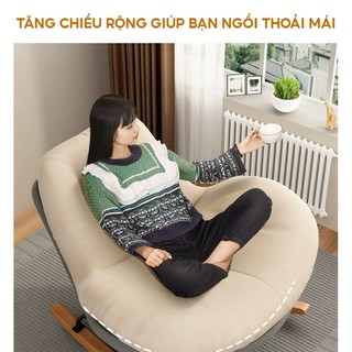 Ghế bập bênh thư giãn Topsky, ghế lười đọc sách chim cánh cụt đệm siêu dày, khung thép chắc chắn bảo hành dài hạn.