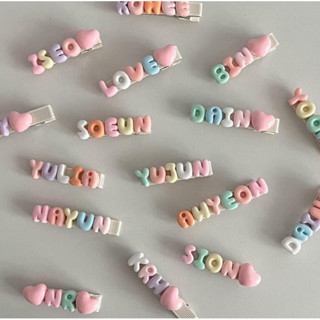 Kẹp tóc gắn charm Tên theo yêu cầu 🐰