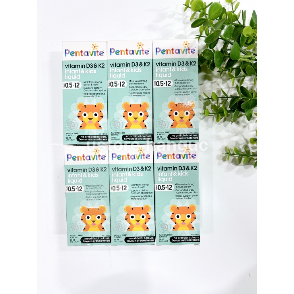 Siro Bổ Sung D3- K2 - Pentavite Vitamin D3 & K2 30ml