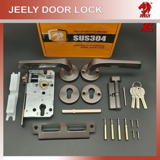 Khóa phân thể jeely 200mm - khóa tay gạt cửa gỗ,cửa nhựa, cửa nhôm, cửa sắt - khóa cửa phòng inox hộp 4