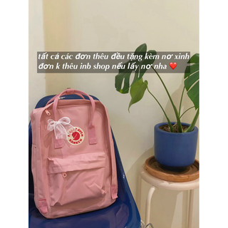 Có Hoả Tốc | Balo Kanken Classic Hồng Đi Học Cho Nữ | Chống Nước  |Tặng Nơ
