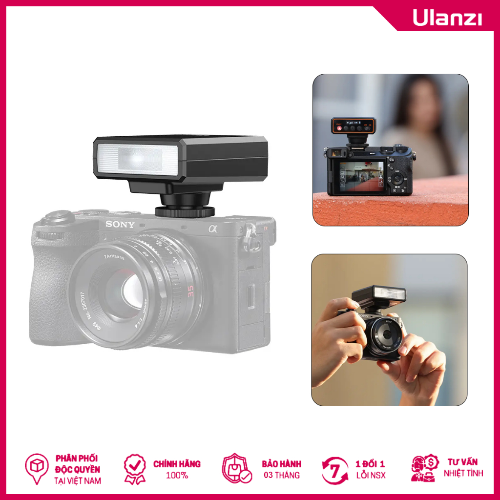 ULANZI F12 - Đèn Flash Mini Speedlite L044GBB1 Dành Cho Máy Ảnh - Hàng Chính Hãng