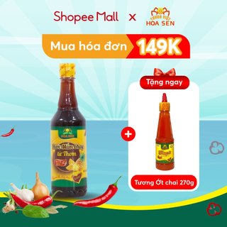 Nước mắm chay 500ml - tương việt hoa sen - chay mặn đều dùng được