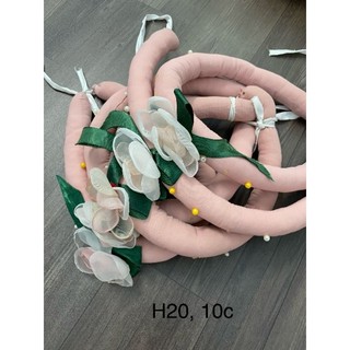 Mấn đội đầu (2hand) phối áo dài (Hồng, nude)