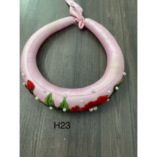 Mấn đội đầu (2hand) phối áo dài (Hồng, nude)