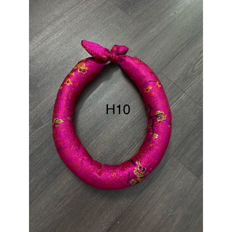 Mấn đội đầu (2hand) phối áo dài (Hồng, nude)