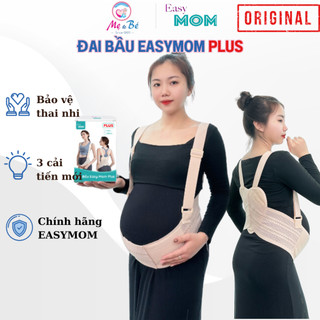 Đai đỡ bụng bầu chính hãng EASYMOM PLUS, đai nâng đỡ bụng bầu có dây co giãn 4 chiều giảm đau lưng rạn bụng