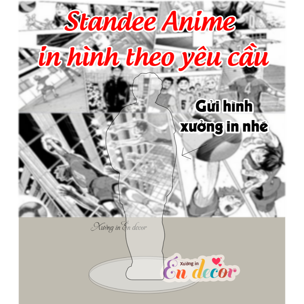 Mô hình standee đứng theo yêu cầu