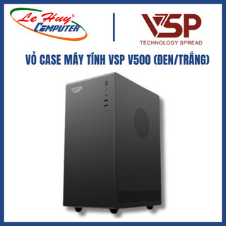 VỎ CASE MÁY TÍNH VSP V500 (ĐEN/TRẮNG)