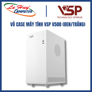 VỎ CASE MÁY TÍNH VSP V500 (ĐEN/TRẮNG)