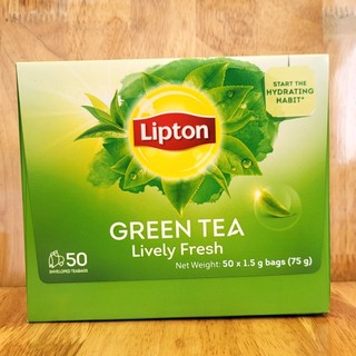 Lipton trà xanh tươi mới green tea lively fresh teabags