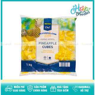 Thơm Dứa Cắt Vuông Đông Lạnh – Metro Chef – Pineapple Chunks Frozen