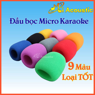 Xả kho bọc đầu micro karaoke loại tốt - chống bụi bẩn - giảm nhiễu - đầu bọc bảo vệ mic karaoke an toàn