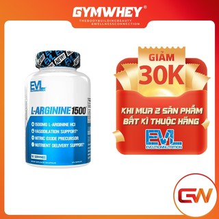 Arginine viên uống hỗ trợ tăng sức mạnh pum cơ evl l-arginine 100 viên