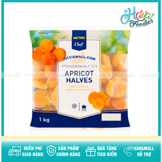 Trái mơ cắt đôi đông lạnh – Metro Chef – Apricot Halves Frozen 1kg