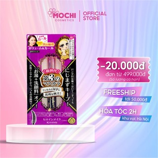 Set 2 mascara và tẩy trang kissme heroine make volume & curl dày và cong mi 6986 1474 nhật bản