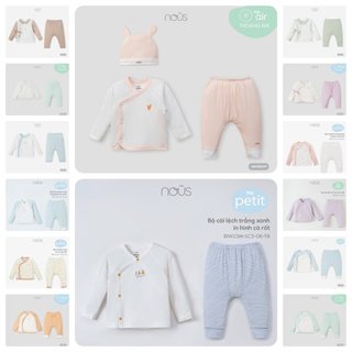 Bộ quần áo sơ sinh cài lệch Nous newborn