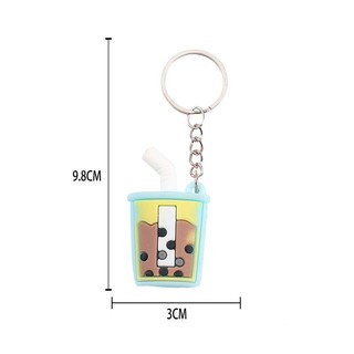 Móc Khóa Cốc Trà Sữa Giá Sỉ - Thỏ Hồng VPP