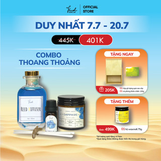 Bộ quà tặng mùi hương thiên nhiên Thoang Thoảng, tặng hộp quà gỗ Fresh Home Lab