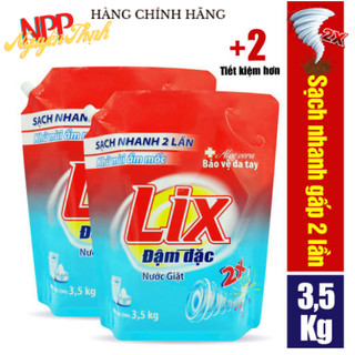 [Đủ hương] Combo 2 Túi ( 2x 3,5kg) Nước giặt Lix đậm đặc
