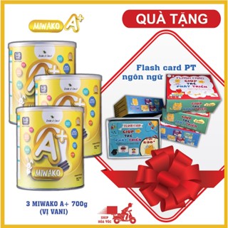 Sữa Công Thức Hạt Thực Vật Hữu Cơ MIWAKO A+ 700g Vị Vani x 3 Hộp Date 30/04/2026