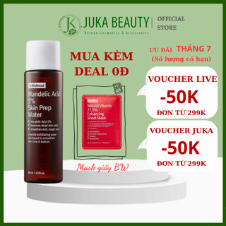 Nước hoa hồng tẩy tế bào chết dịu nhẹ By Wishtrend Mandelic Acid 5% Skin Prep Water 120ml