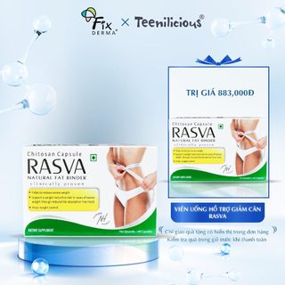 Viên uống hỗ trợ kiểm soát cân nặng Rasva Giúp Hạ Cholesterol Trong Máu, Loại Bỏ Mỡ Thừa An Toàn, Hiệu Quả 60v