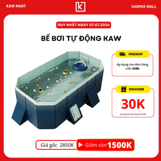 Bể bơi trẻ em gấp gọn KAW, Bể bơi tự động không bơm, Chất Liệu Cao Cấp an toàn - Tiết kiệm diện tích