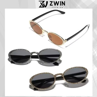 Kính Mát Gọng Tròn Oval Nhỏ Mắt Kính Chống Tia UV Gọng Kim Loại Nổi Thời Trang Hàn Quốc Nam Nữ KM02