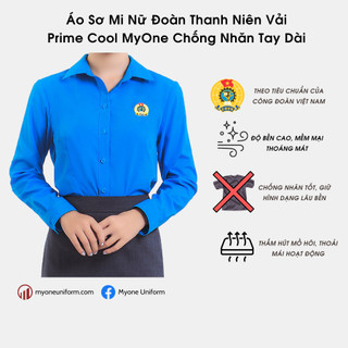 Áo Sơ Mi Đoàn Thanh Niên Vải Prime Cool MyOne Chống Nhăn Tay Dài