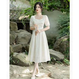  Đầm dự tiệc sang trọng ClassyGirl dáng dài Vintage váy nữ xinh tiểu thư phong cách Hàn Quốc 