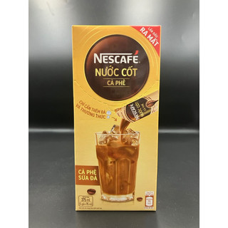 Hộp nước cốt cà phê pha sẵn nescafe - cà phê sữa đá/ cà phê đen đá - 5 gói/hộp