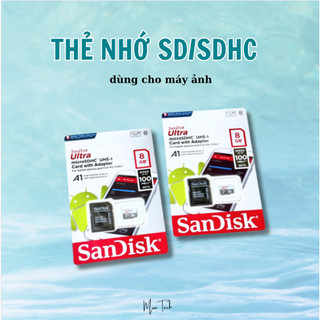 Thẻ nhớ SD mini tốc độ cao 8GB Thẻ flash Micro TF kèm Adapter áo thẻ