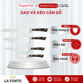 Dao & Kéo cán gỗ hiệu Delaware nhiều loại, Siêu bén, Chất liệu Thép không gỉ - Moriitalia