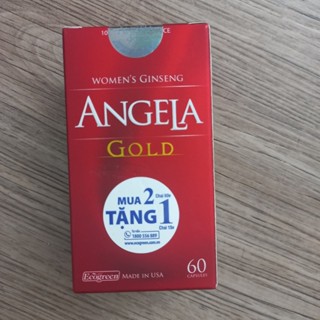 ANGELA GOLD hộp 60 viên (Hàng chính hãng, có đầy đủ tem và mã tích điểm)