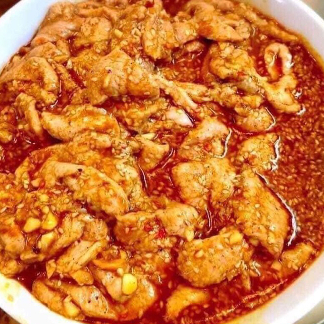 Vú heo ướp chao sate 500gr (chỉ giao hỏa tốc)