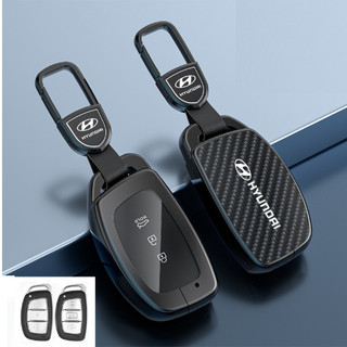 (HN) ỐP CHÌA KHÓA CACBON XE HYUNDAI I10, TUCSON, ELANTRA, CRETA, STAGAZER HỢP KIM CAO CẤP