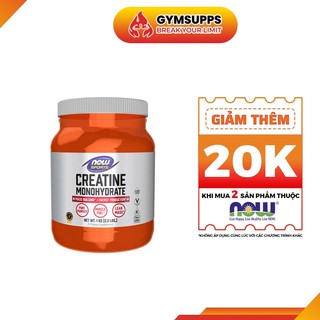 Viên uống now micronized creatine monohydrate hỗ trợ phát triển cơ bắp tăng hiệu suất tập luyện