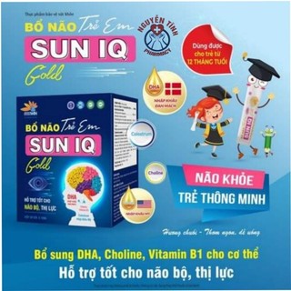 Bổ não trẻ em sun iq hôp 30 gói hàng chính hãng