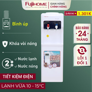 Cây nước nóng lạnh Nhập Khẩu Fujihome WD5320E, bình lọc tủ máy lọc nước nóng lạnh mini uống công nghệ
