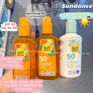 Xịt chống nắng Sundance 50+ Đức [Mẫu mới] - Nguồn hàng Đức